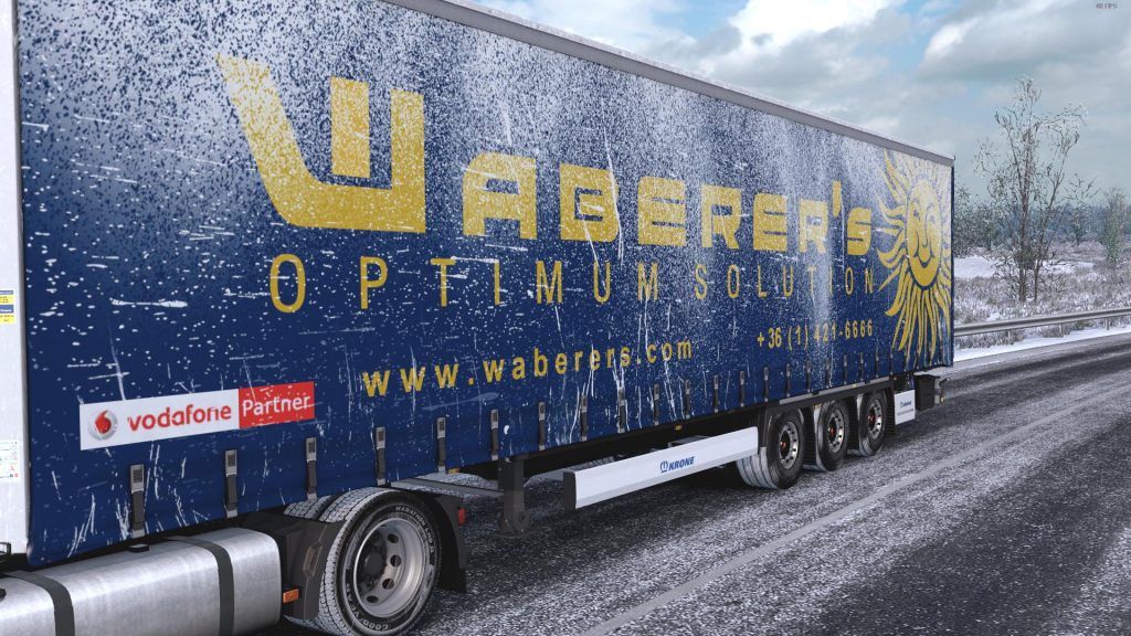 ETS2 Mod: Snowy Waberer’s Skin for KRONE MegaLiner (Featured)