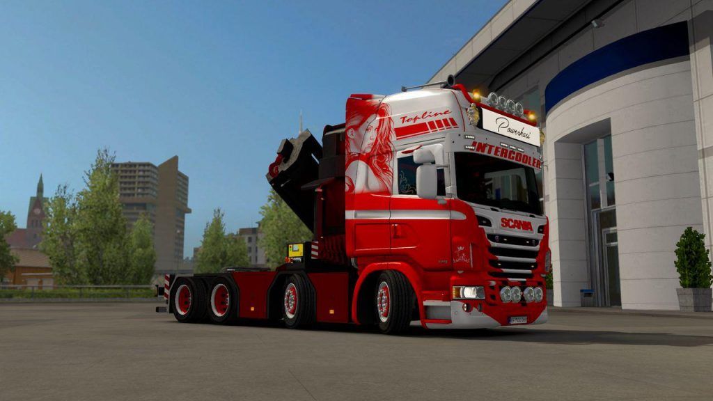 ETS2 Part Mod: Scania Rjl Crane Mod V2.0 (Featured)