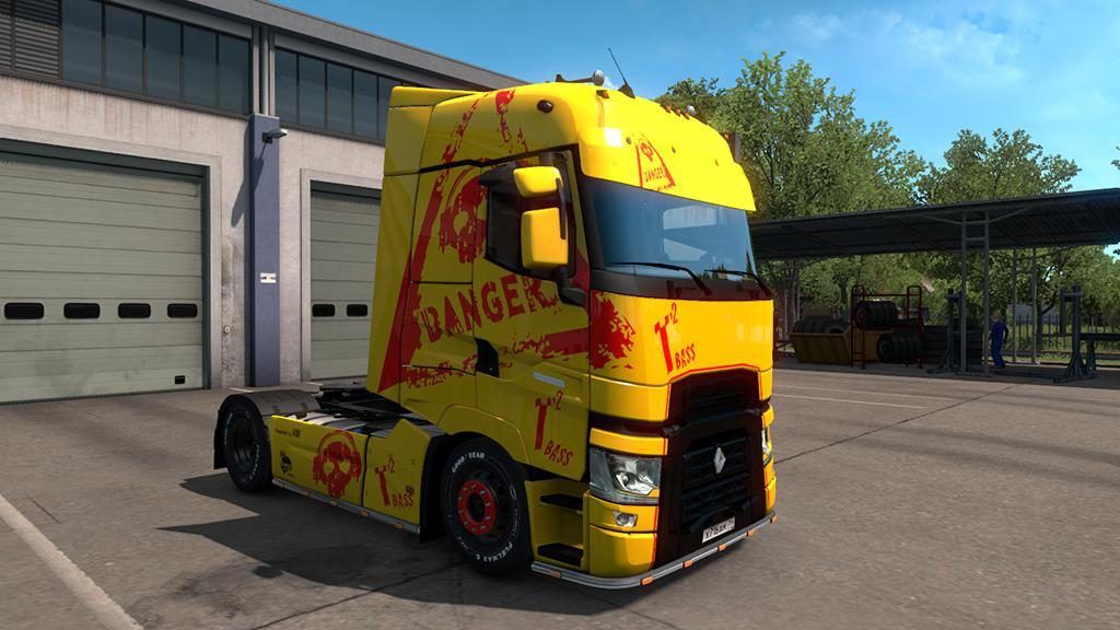 ETS2 Mod: Danger Renault Range T Skin (Featured)