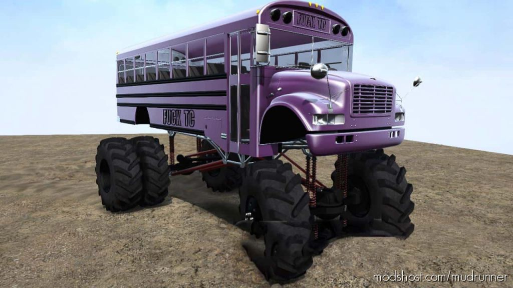 MudRunner Vehicle Mod: Mud Bus (Featured)