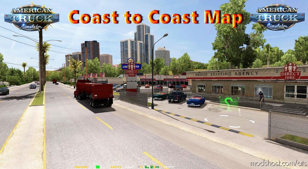 ATS Mod: Coast To Coast Map – V2.8.5 (Featured)