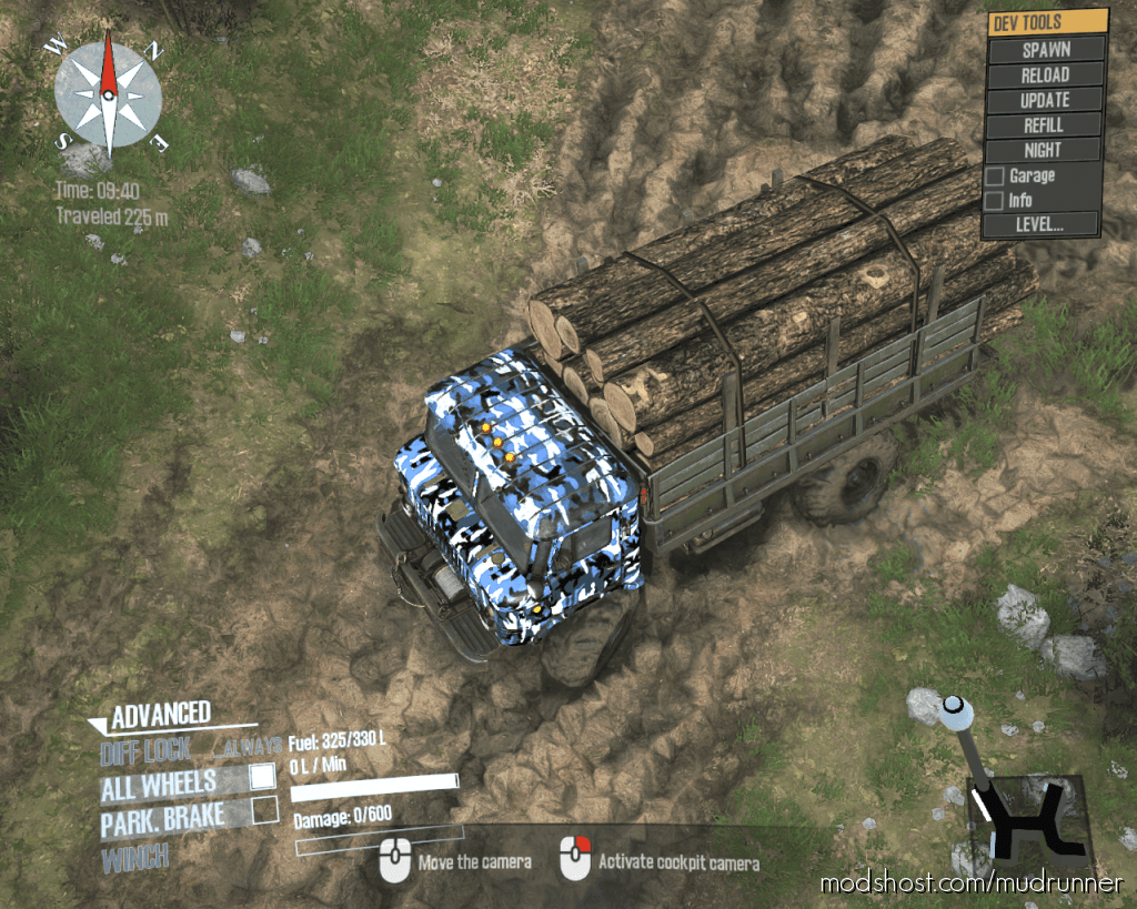 MudRunner Truck Mod: Gaz 66 Army Skin + Better Statistic (Featured)