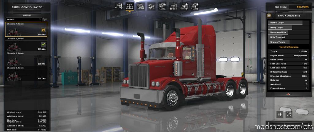 ATS Truck Mod: Western Star Custom 1.32.X (Featured)