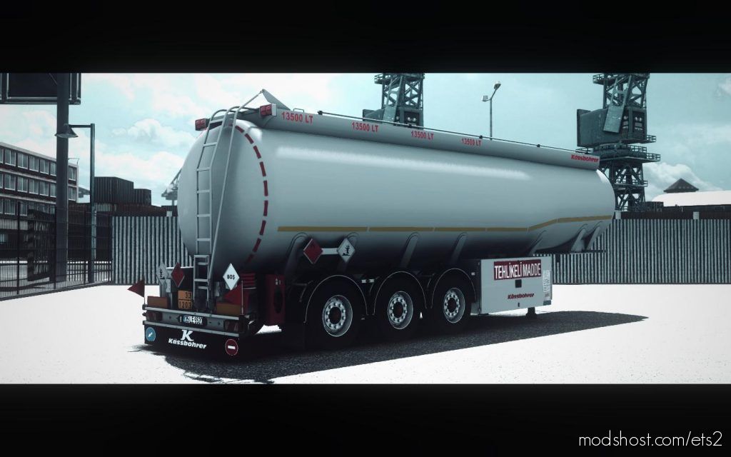 ETS2 Mod: Kassbohrer Tanker Trailer 1.35 (Featured)