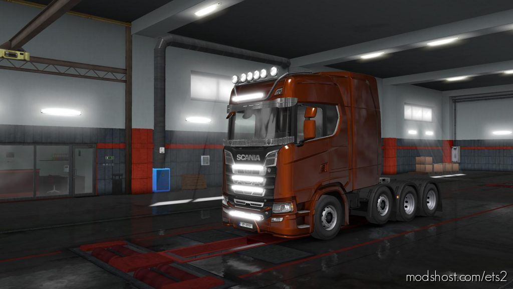 ETS2 Part Mod: Panel Led Lights Ets2 1.35.X (Featured)