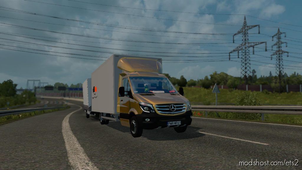 ETS2 Car Mod: Sprinter 2015 Xenon 1.35.X (Featured)