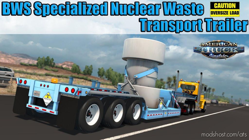 ATS Trailer Mod: Bws Nuclear Waste Special Transport (Featured)