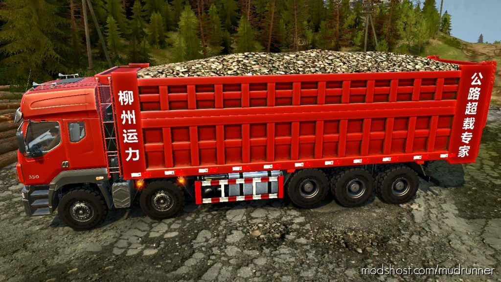 MudRunner Mod: Dongfeng Balong-350 (6X12) Truck (Featured)