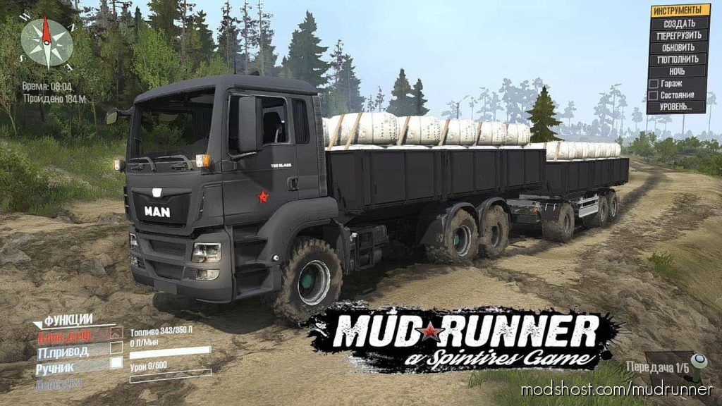 MudRunner Truck Mod: Man TGS 6×6 Pack (Featured)