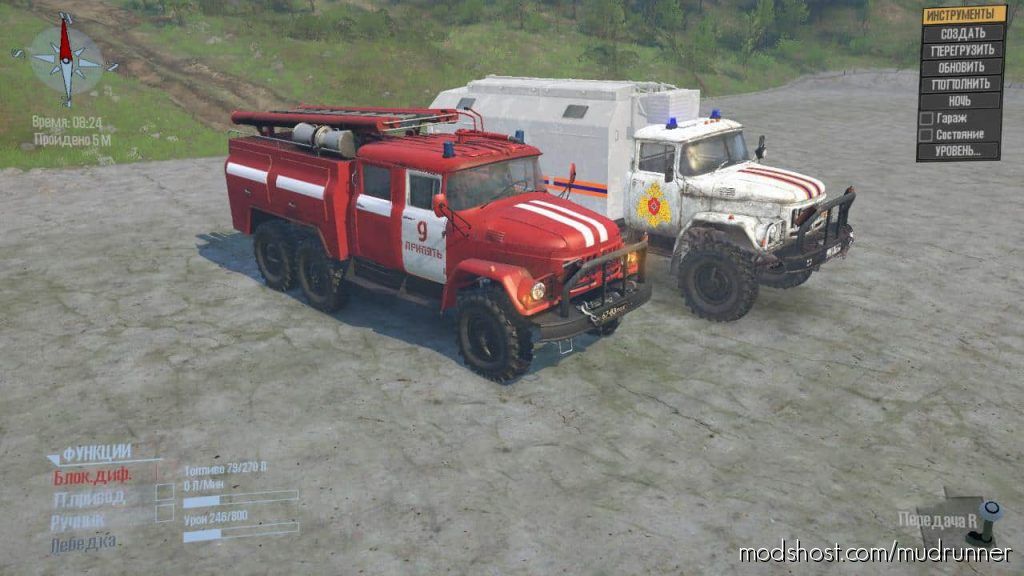 MudRunner Mod: Zil-131 “Emercom Of Russia” Truck (Featured)