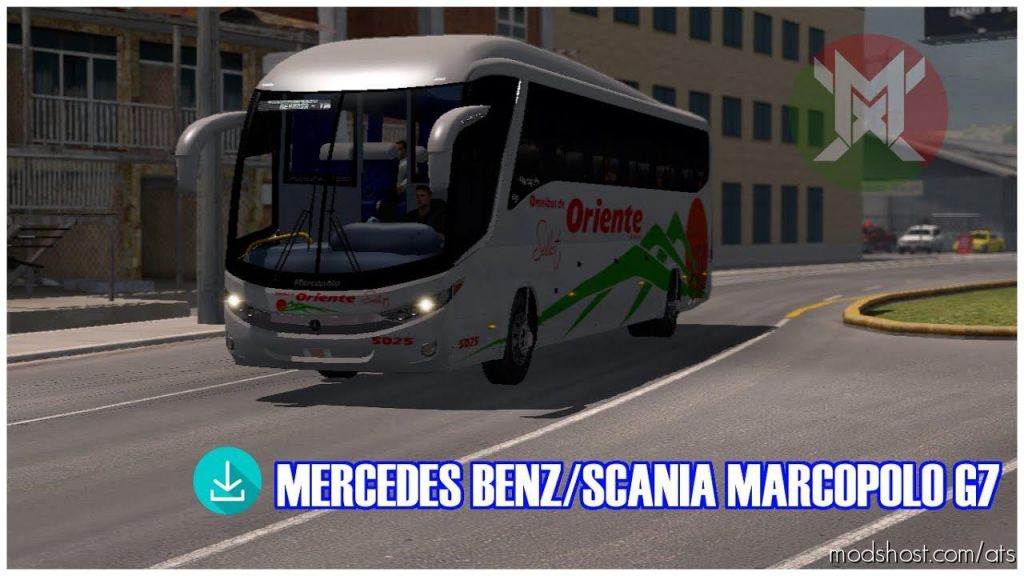 ATS Truck Mod: Mercedes Benz/Scania Marcopolo G7 1.34.X (Featured)