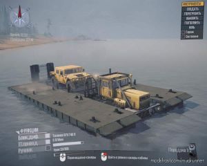 MudRunner Vehicle Mod: Pmm Kirovets (Ferry Bridge Machine) (Featured)