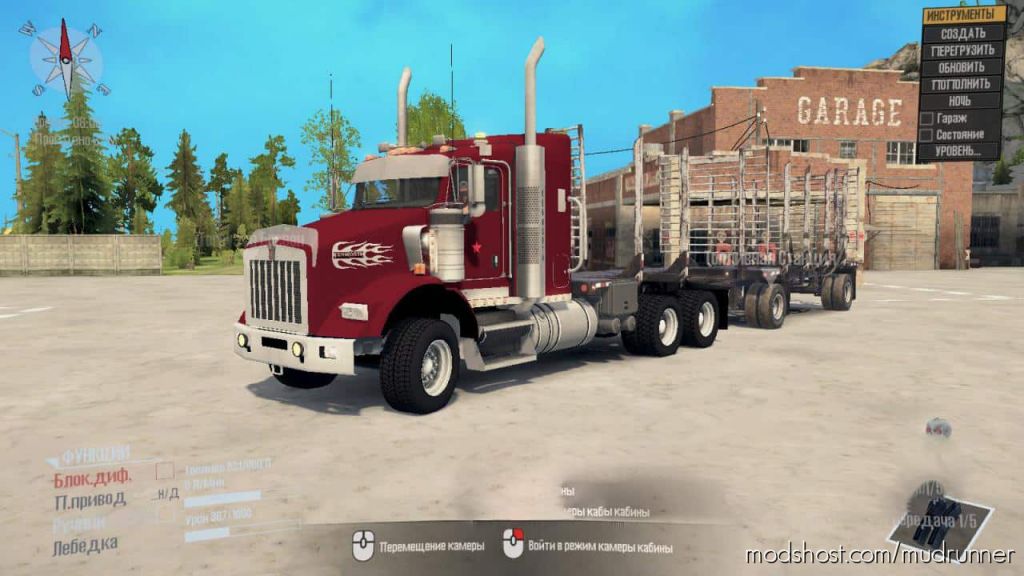 MudRunner Mod: Kenworth T800 Truck (Featured)