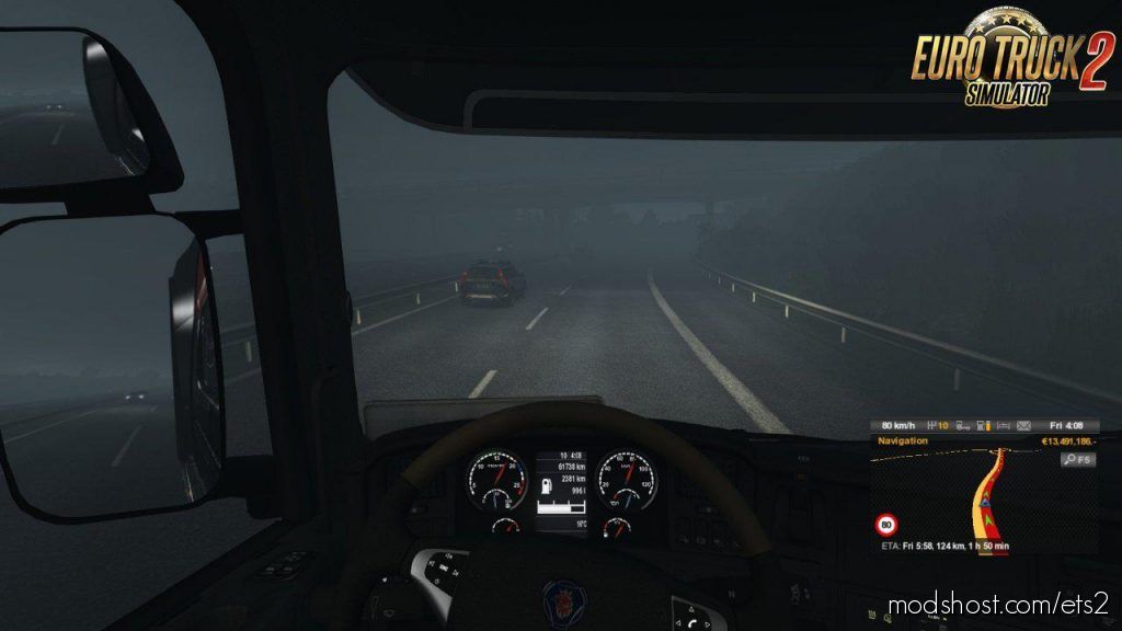 ETS2 Mod: Foggy Weather Mod V1.3.1 (Featured)