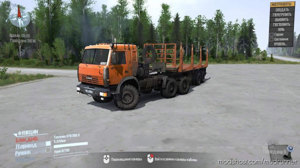 MudRunner Mod: Kamaz 44108 Truck V0.1 (Featured)