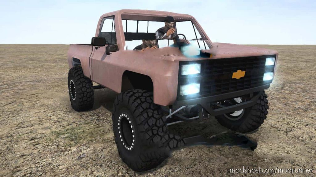 MudRunner Car Mod: 1985 Chevy Mod Short Bed (Featured)