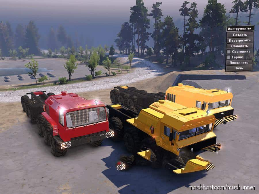 MudRunner Truck Mod: Maz Mod 7414, 7919, 79191 V1.0.1 (Featured)