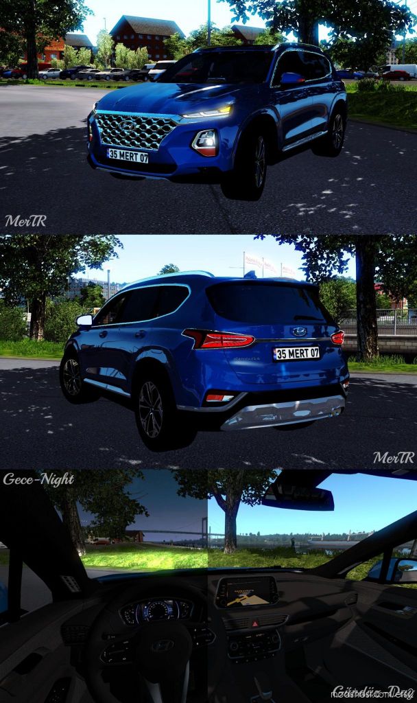 ETS2 Car Mod: Hyundai Santa Fe 2019 1.35.X (Featured)