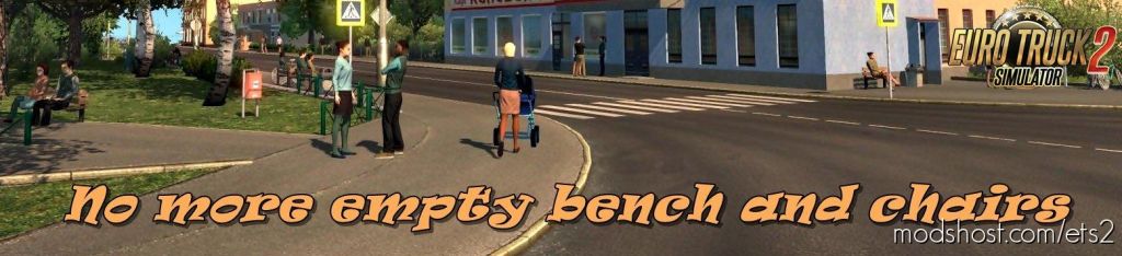 ETS2 Mod: No More Empty Bench And Chairs V1.1 (Featured)