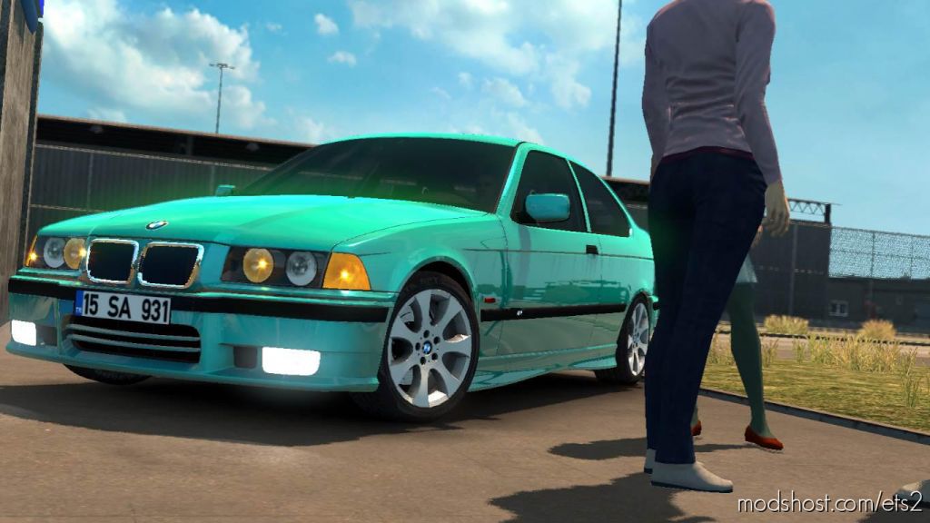 ETS2 Car Mod: Bmw E36 Compact V1R10 1.35.X (Featured)