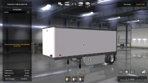 ATS Mod: Fedex Official 28 Pup Trailer With Freightliner Day Cab Truck 1.35X (Image #3)