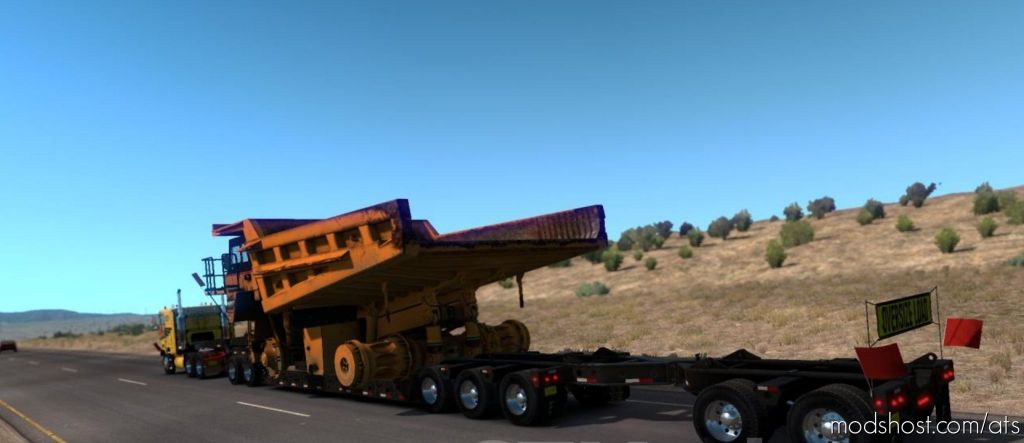 ATS Trailer Mod: Caterpillar 785C Mining Truck For Heavy Cargo Pack Dlc 1.35.X (Featured)