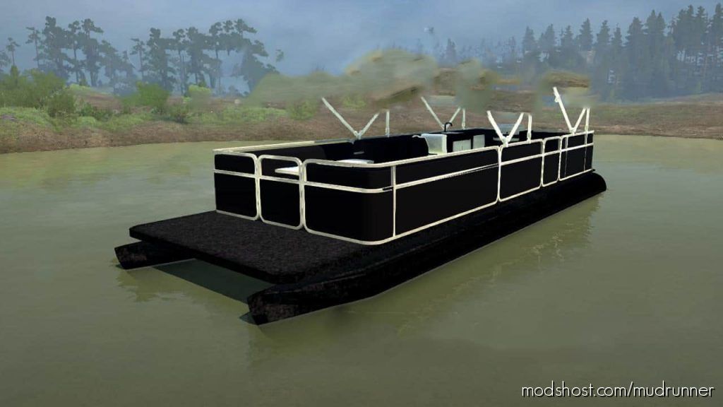 MudRunner Mod: Pontoon Boat (Featured)