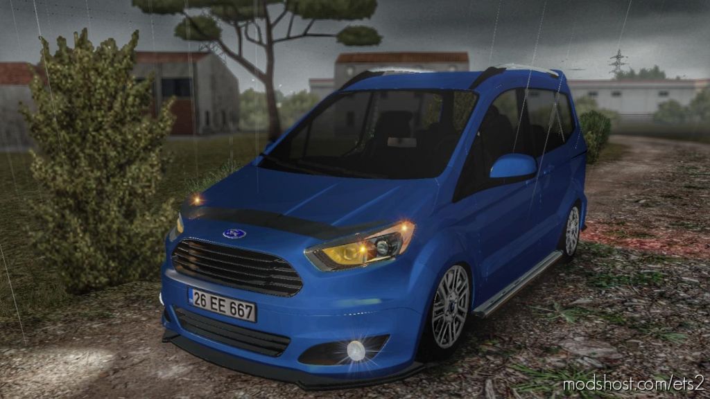 ETS2 Car Mod: Ford Tourneo Courier V1R10 1.35 (Featured)