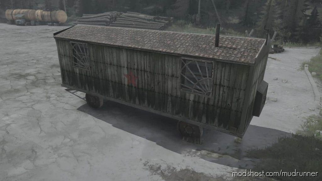 MudRunner Textures Mod: Texture Of The Garage Truck “Khaki” (Featured)