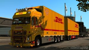 ETS2 Skin Mod: Volvo By Eugene Tandem Dhl Jimmie Karlssons 1.35 (Image #2)