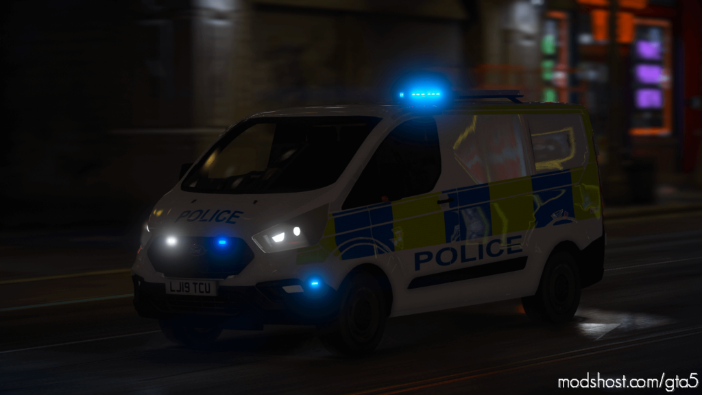 GTA 5 Vehicle Mod: 2019 Greater Manchester Police Ford Transit Els (Featured)