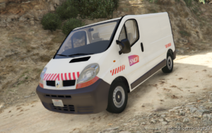 GTA 5 Mod: Renault Trafic Sncf Paintjob (Featured)