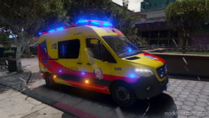 GTA 5 Vehicle Mod: Samur-Ambulance Mercedes Sprinter (Image #2)