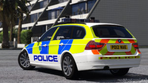 GTA 5 Vehicle Mod: Merseyside Police BMW 330D E91 (Traffic – 2012) (Image #2)