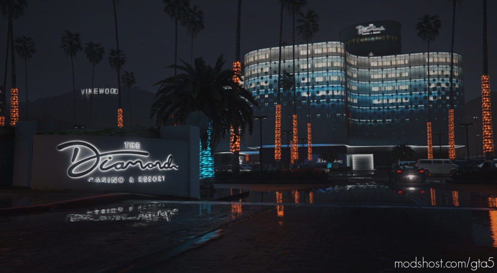 GTA 5 Map Mod: Diamond Casino Neon Palms V2.0 (Featured)