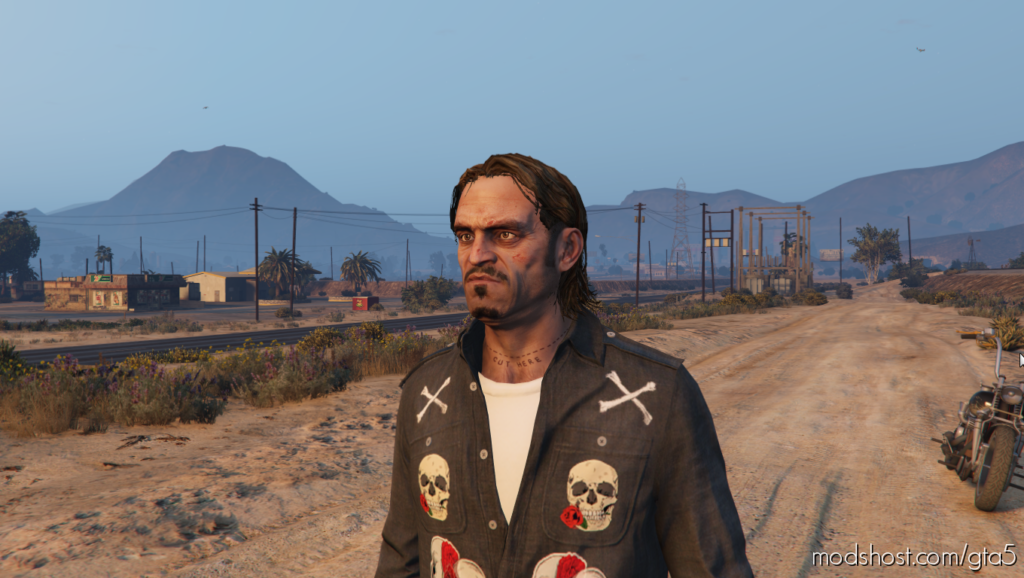 GTA 5 Player Mod: Trevor Biker V2.5 (Featured)