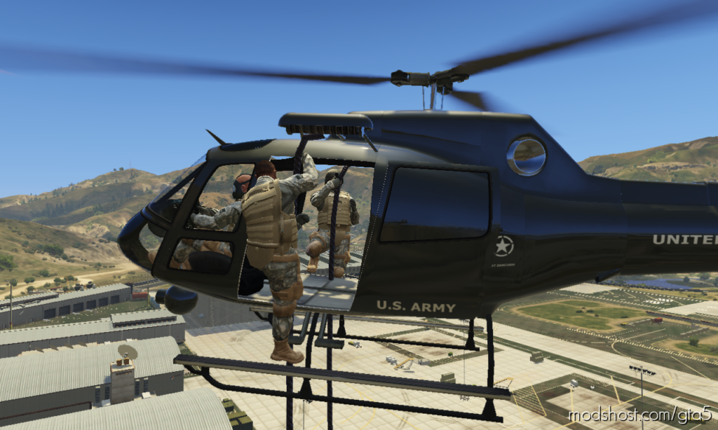 GTA 5 Mod: SA Army Maverick (Featured)