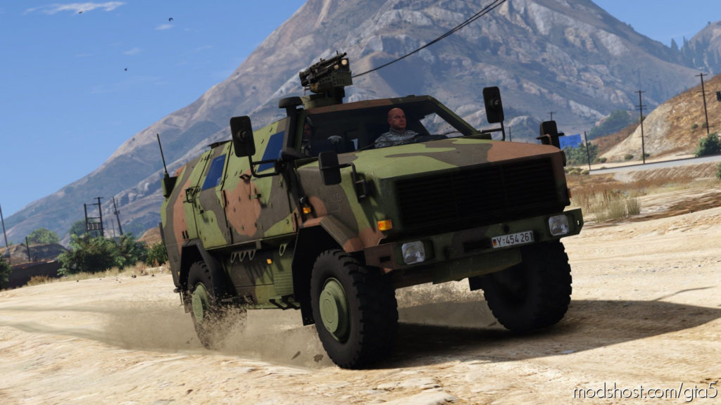 GTA 5 Vehicle Mod: KMW ATF Dingo Bundeswehr (Featured)