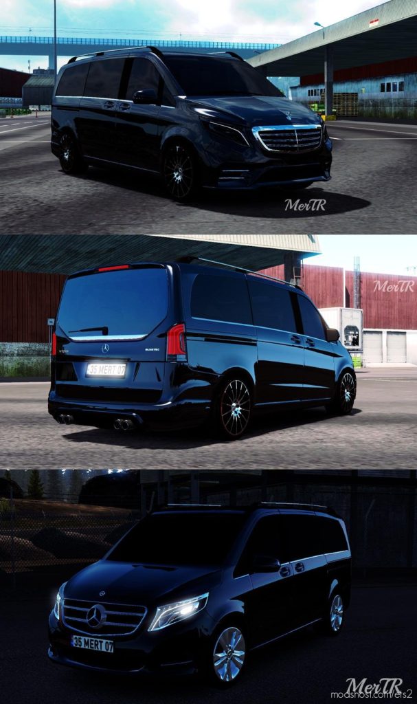 ETS2 Car Mod: Mercedes-Benz Vito V-Class 2018 1.35.X V2.0 (Featured)