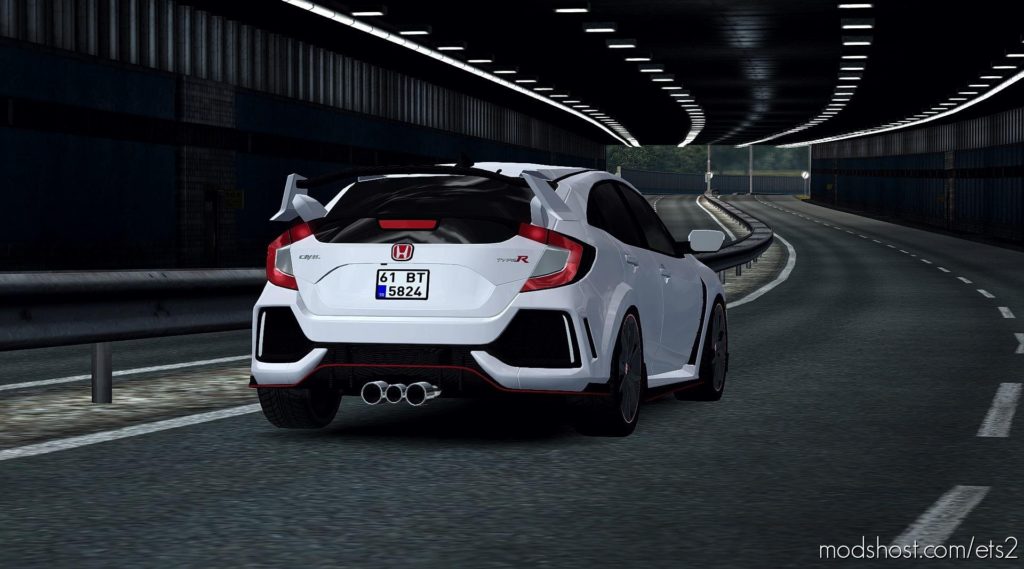 ETS2 Car Mod: Honda Civic Type-R Fix 1.35.X (Featured)