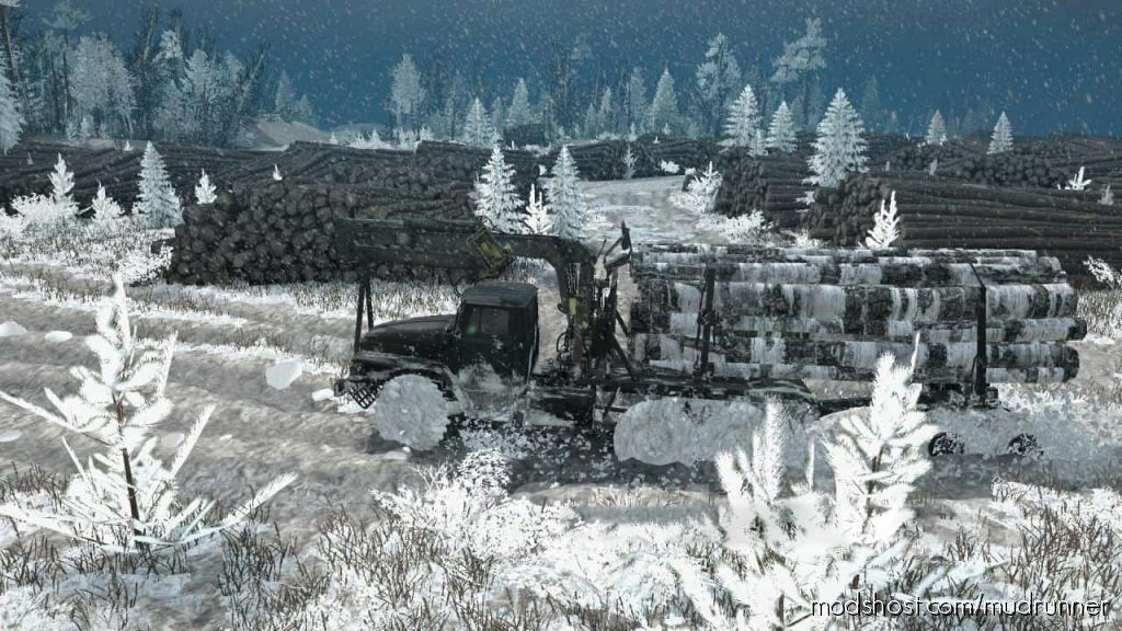 MudRunner Mod: Siberian Winter Map (Featured)