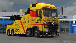 ETS2 Mod: Mercedes Actros Mp4 Crane Truck 1.35 (Image #2)