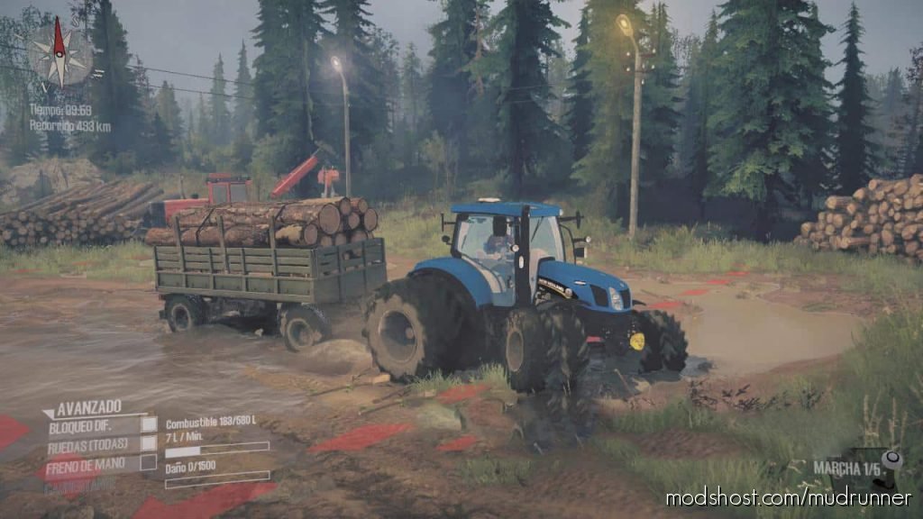 MudRunner Tractor Mod: New Holland T6160 (Featured)