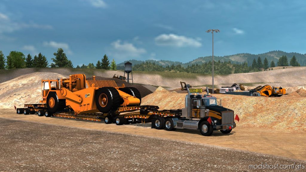 ATS Trailer Mod: Rackley 9 Axle (W/ Steerable Option) 1.35+ (Featured)