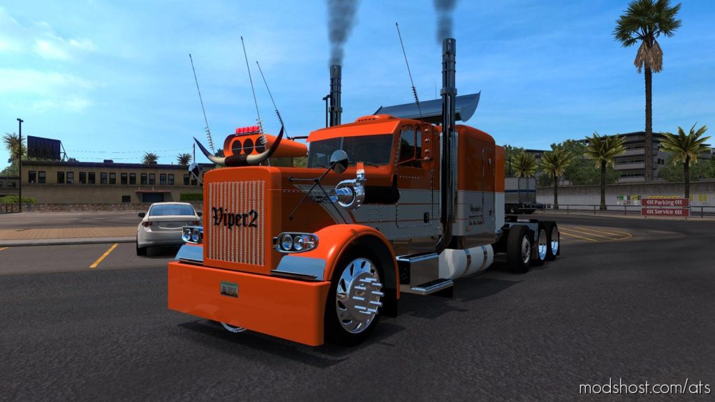 ATS Truck Mod: Peterlbilt 389 Edition Custom Danger 1.36.X (Featured)