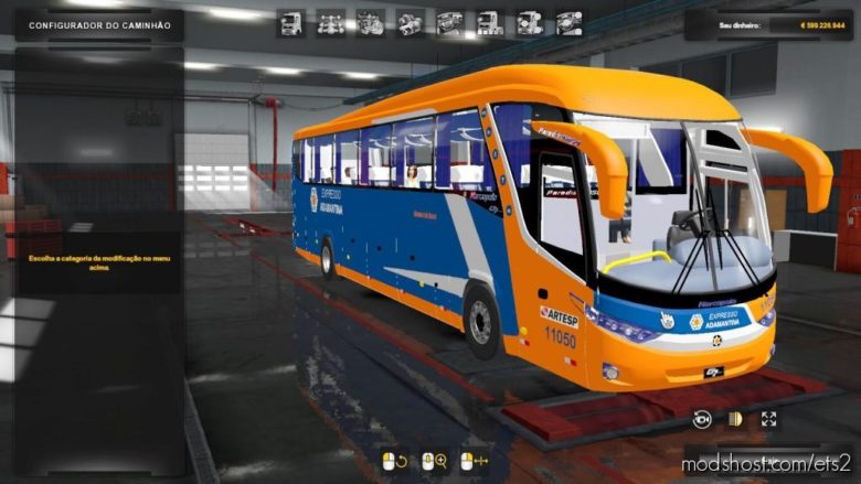 ETS2 Bus Mod: Marcopolo G7 1050 Scania V1.5 (Featured)