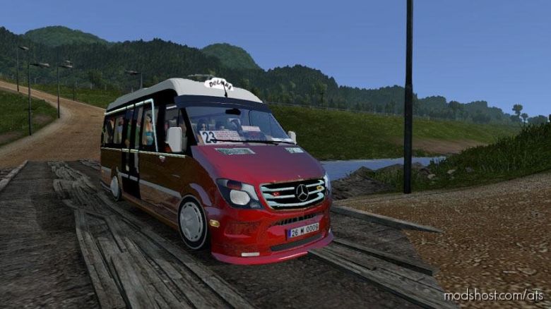 ATS Bus Mod: Mercedes Sprinter 2017 Dolmus V1.4 (Featured)