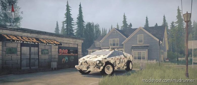 MudRunner Car Mod: Tesla Cybertruck (Featured)