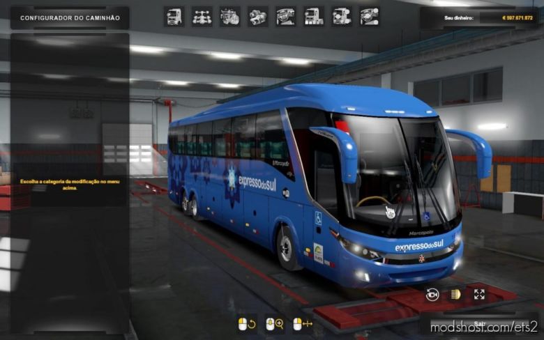 ETS2 Mod: BUS G7 Volvo 6×2 For 1.36 V2.0 (Featured)