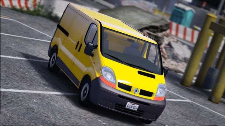 GTA 5 Vehicle Mod: Renault Trafic II.1 Fourgon Add-On | Extras (Featured)